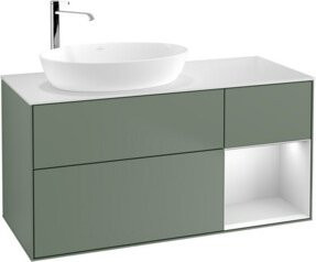 V&B Waschtischunterschrank Finion in Weiß lackiert, Breite: 120 cm, Tiefe: 50,1 cm, Höhe: 50,1 cm - Bild 1