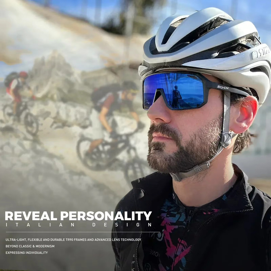 SCVCN Sportsonnenbrille, Unisex, Vollrand - Bild 4