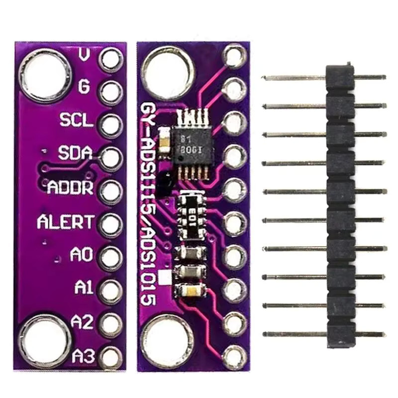 16 Bit ADS1115 ADS1015 ADC Modul mit 4 Kanälen und Pro-Gain-Verstärker für Arduino und Raspberry Pi via I2C (2,0 V bis 5,5 V) - Bild 3