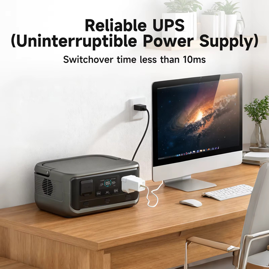 ALLPOWERS VOLIX P300 Tragbares Kraftwerk mit 256 Wh LiFePO4-Akku und 100 W monokristallinem Solarpanel für Outdoor und Camping - Bild 5