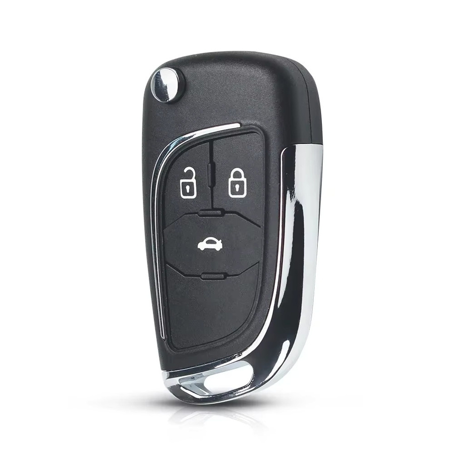 KEYYOU Modifizierter Autoschlüssel für Chevrolet Cruze und Opel Insignia Astra Zafira Mokka Agila Corsa Meriva Signum Tigra in Schwarz - Bild 1