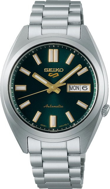 Seiko Armbanduhr Automatik, Edelstahl, Grün, 39 mm, Herren - Bild 1