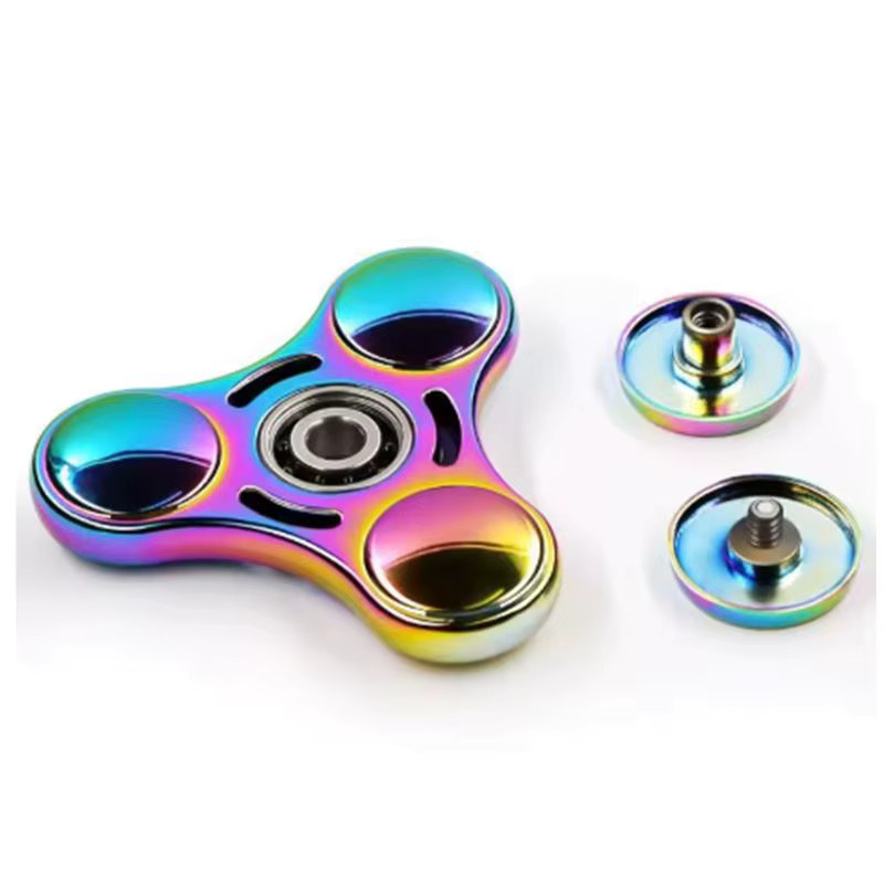 soulbao Regenbogen-Fidget-Spinner-Spielzeug, Metall-UFO, Fingerspinne, Fingerspitzen-Kreisel - Bild 5