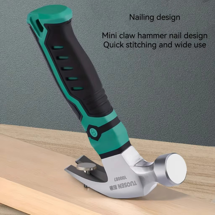 Damaly Multifunktionaler Mini-Hammer mit Stoßdämpfungsgriff für Heim-DIY-Projekte und Camping - Bild 4