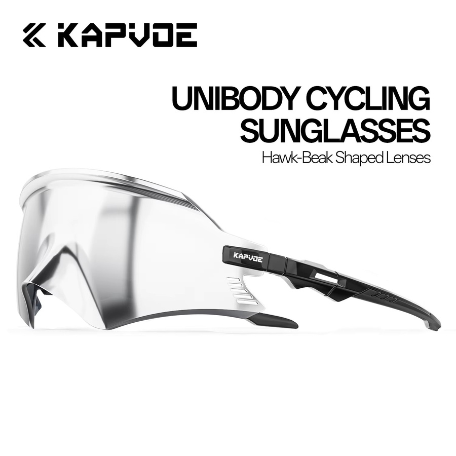 KAPVOE Radsport-Sonnenbrille, Unisex, Vollrand, Photochrome - Bild 2