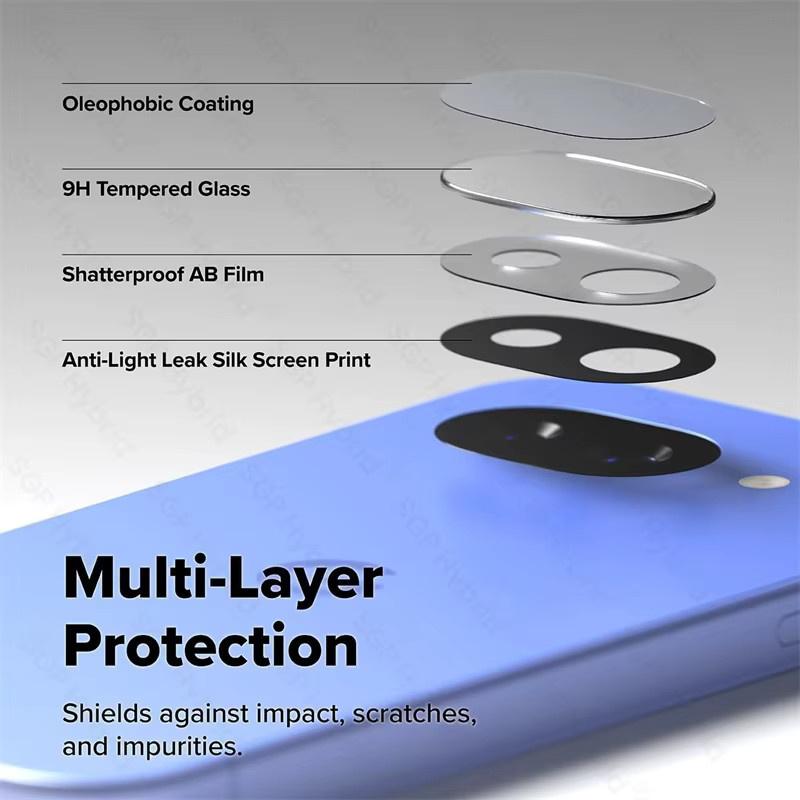 3er-Set Pixle 10a 3D gebogener gehärteter Glas-Kameraschutz für Google Pixel 10a 5G in Schwarz - Bild 5