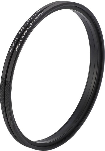 OutsideWorld Kamerafilter-Adapterring 86mm auf 86mm Objektiv-Konvertierungsring zur Umwandlung von Gewinde auf magnetische Absorption, Schwarz - Bild 1