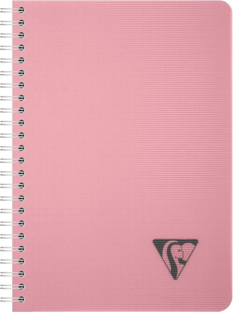 Clairefontaine Spiralbuch A5 karriert Rosenblüte Pink mit 90 Blatt - Bild 1