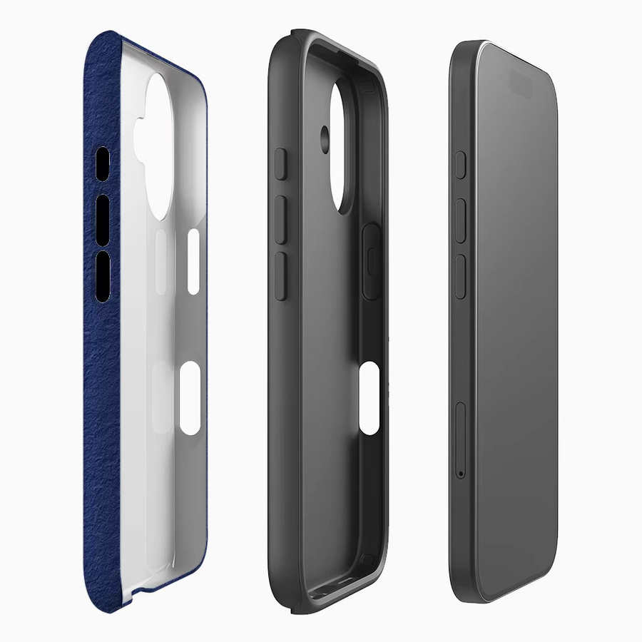 Robuste Marine-Textur Handyhülle von Potdemiel für iPhone 17 16 15 14 13 Pro Max Plus in Blau mit Magnetfunktion - Bild 2