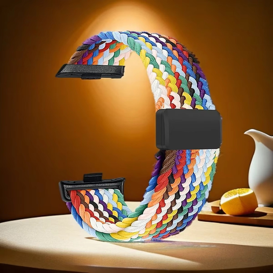 fiterme Uhrenarmband, geflochten, magnetisch, dehnbar, Unisex, bunt - Bild 5