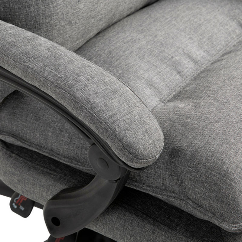 Vinsetto Bürostuhl mit Massage in Grau, B/T/H: 62 x 70 x 125 cm - Bild 6