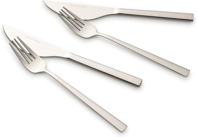 ECHTWERK Pizzabesteck-Set Bari aus Edelstahl in Silber, 4-teilig - Bild 1