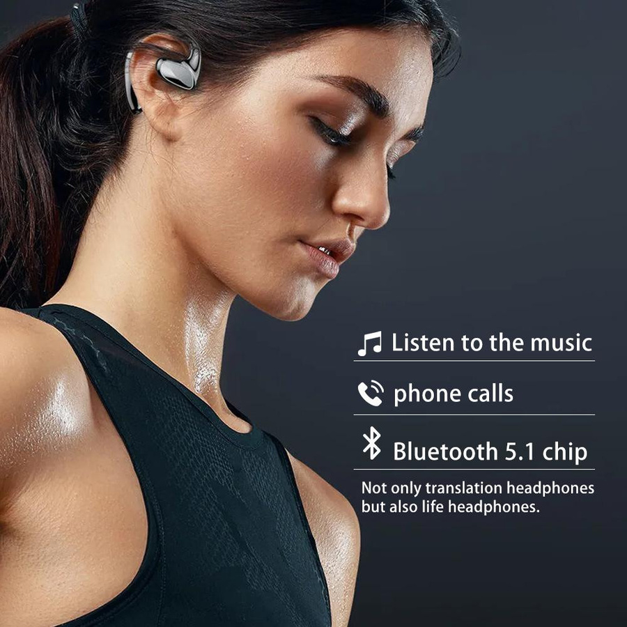 Andoer M8 Bluetooth In-Ear Übersetzungs-Headset in Schwarz mit Echtzeit-Übersetzung für 144 Sprachen - Bild 4