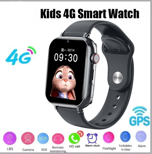 BOALZETD Smartwatch, Kinder, Schwarz, Kunststoff, Silikon - Bild 1