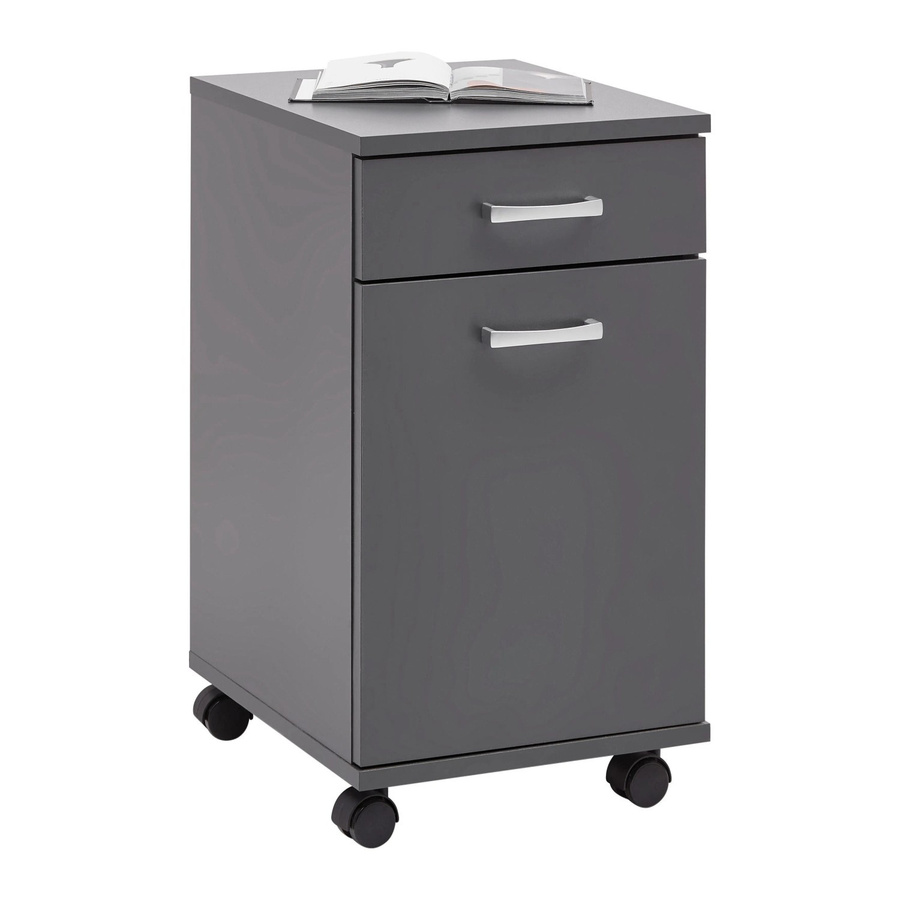 Mömax Rollcontainer Caorle in Anthrazit mit Rollen für dein Home-Office - Bild 2