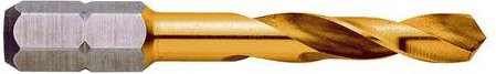 Exact HSS Metall-Spiralbohrer Gold, Durchmesser: 8,5 mm, Gesamtlänge: 53 mm, DIN 3126 - Bild 1