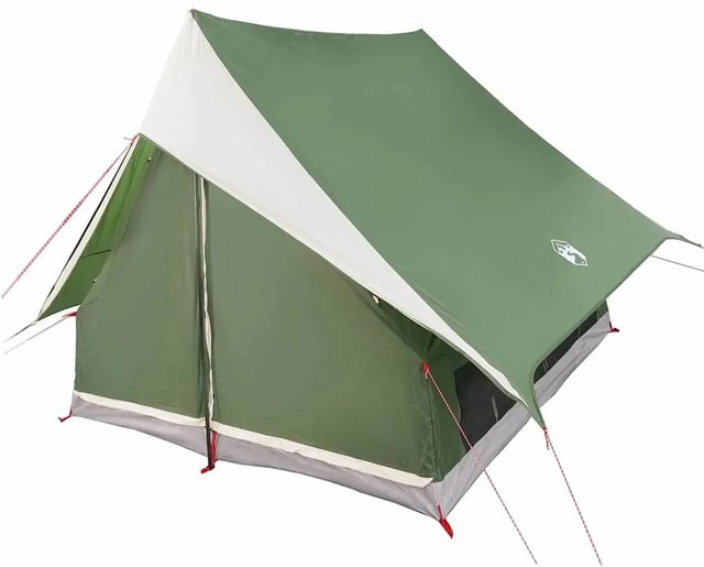 vidaXL Zelt mit Dach in Grün aus Polyester, H x B x T: 184 x 220 x 233 cm - Bild 1