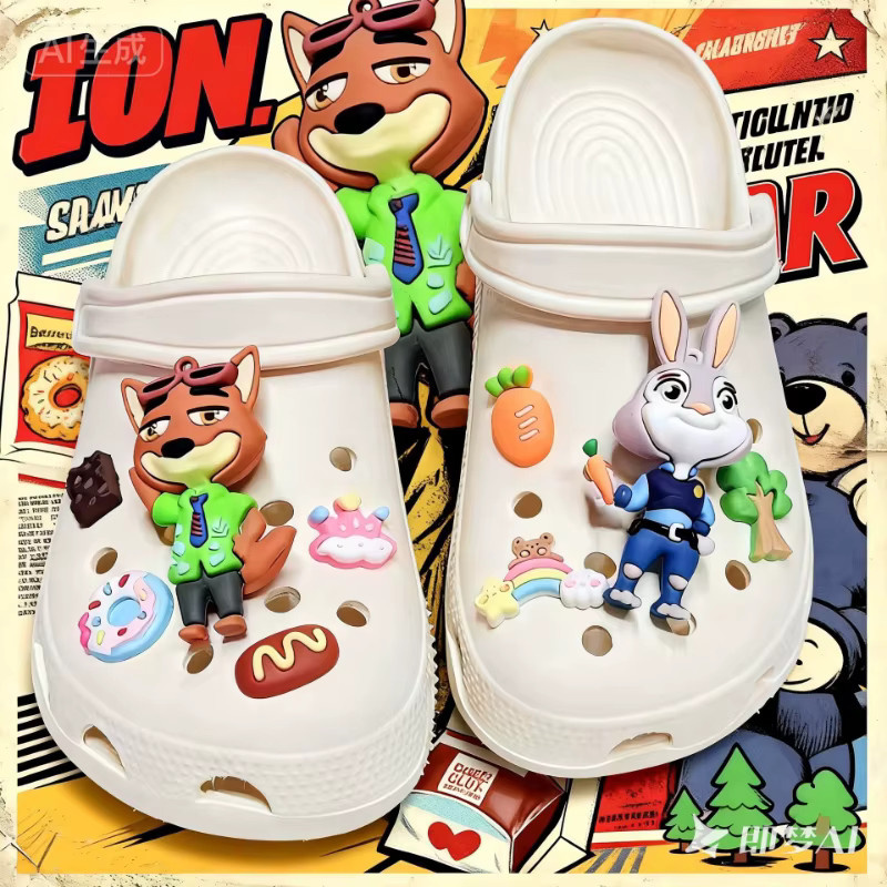 MESUCA Disney Zootopia Schuh Charms für Clogs, 9 Teile - Bild 3