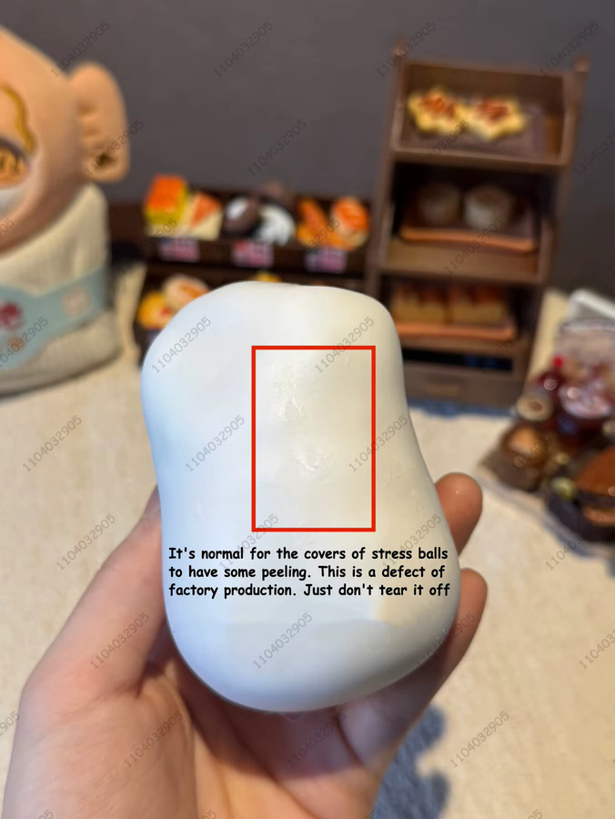 Hot Toys Seifenball, Quetschbarer Seifen-Stressball, Fidget-Spielzeug, weiß - Bild 4