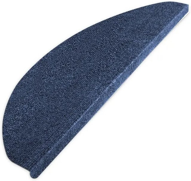 Karat Stufenmatte Leipzig Selbstklebend Blau Anthrazit Halbrund aus Polypropylen B: 65 cm, T: 21 cm - Bild 1