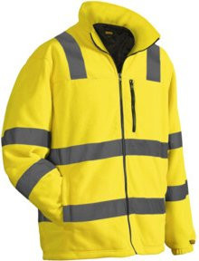Blakläder Warnschutz-Fleecejacke für Unisex in Gelb, Größe: XL, nach EN ISO 20471 - Bild 1