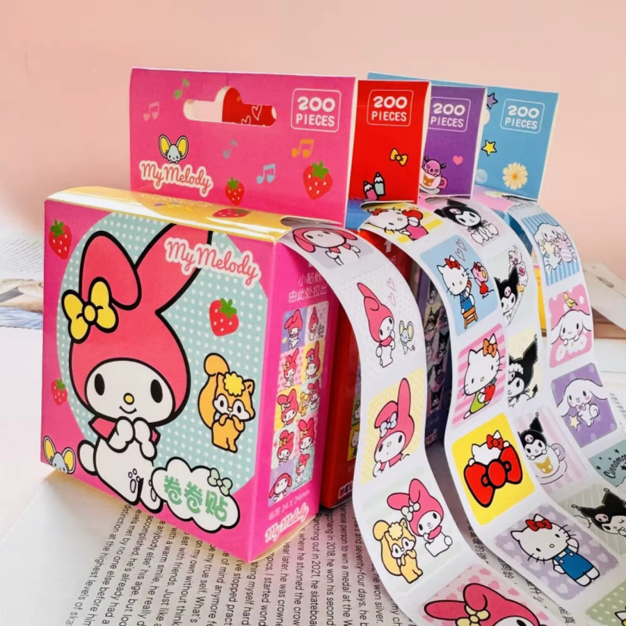 Sanrio Cartoon-Aufkleber, Hello Kitty, My Melody, Kuromi, Cinnamoroll - Bild 1