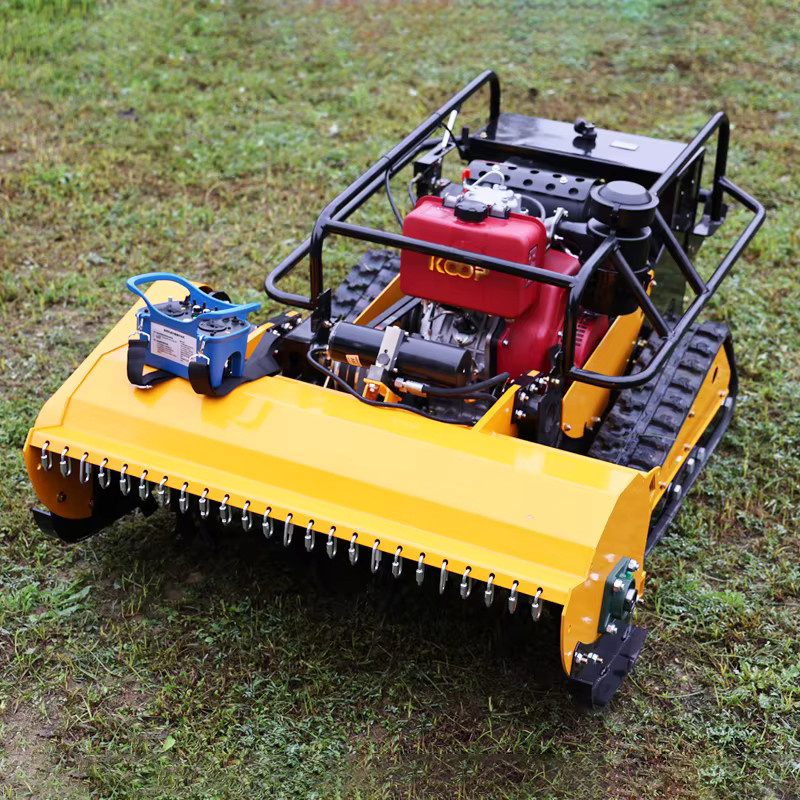 TONGZHONG Allterrain Intelligenter Ferngesteuerter Rasenmäher mit Motor in Gelb für Landwirtschaft und Forstwirtschaft - Bild 2
