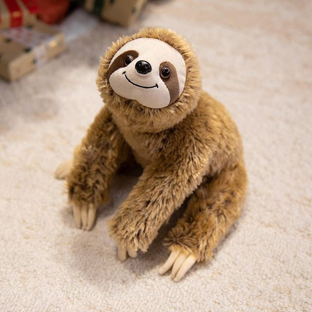 BC Pet Supplies Orang-Utan Faultier Wildschwein Puppe, Plüschtiere, Braun, 28cm - Bild 1