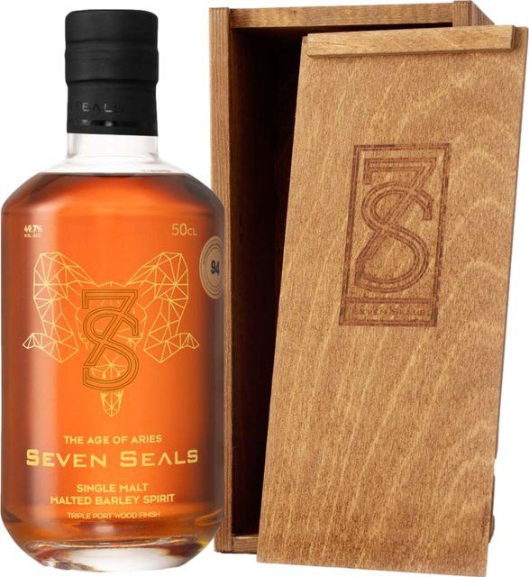 Seven Seals The Age of Aries Single Malt Whisky, Schweiz, 49,7 % Vol., 0,5 l - Bild 1