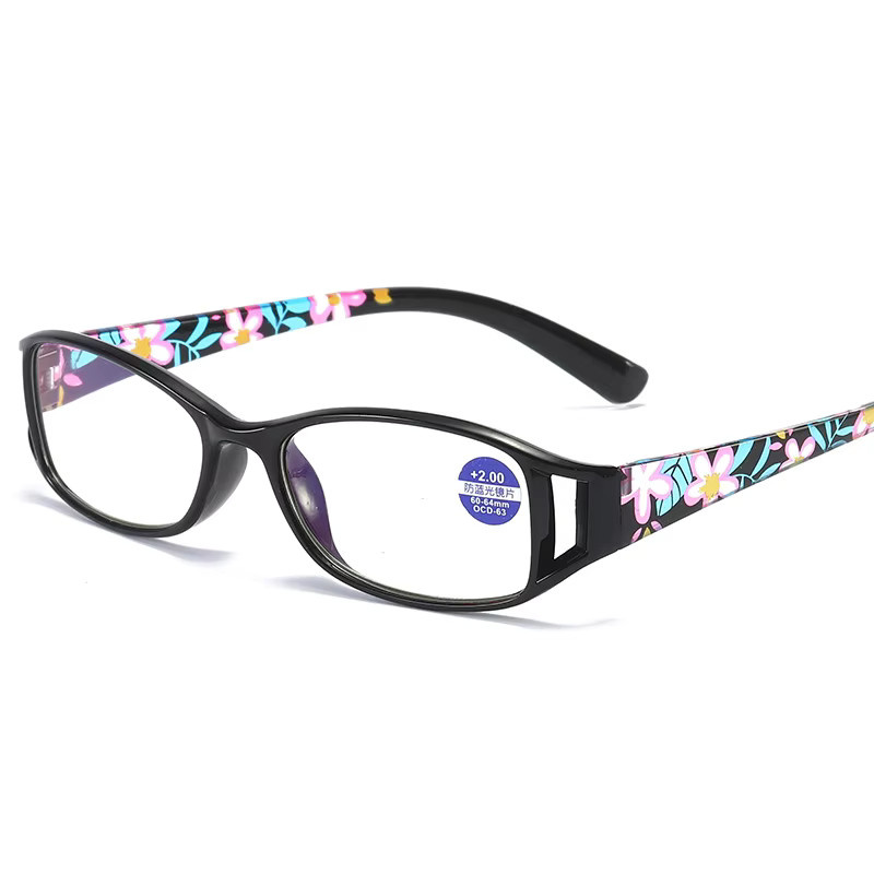 Lesebrille Unisex, Vollrand, oval, Kunststoff, schwarz - Bild 1