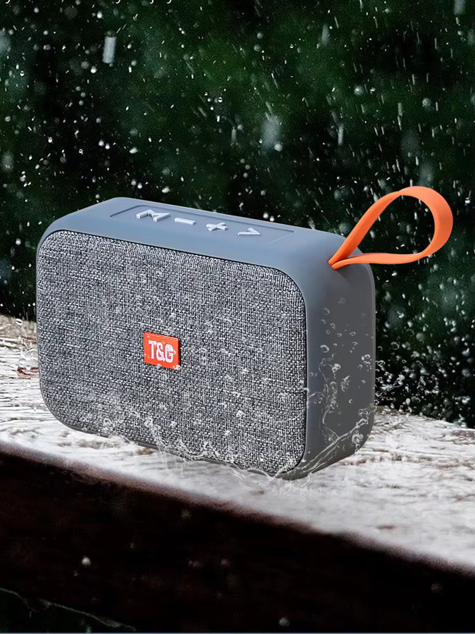 T&G Tragbarer Mini Bluetooth Lautsprecher mit FM Radio und Wasserdichtigkeit in Rot oder Blau - Bild 5