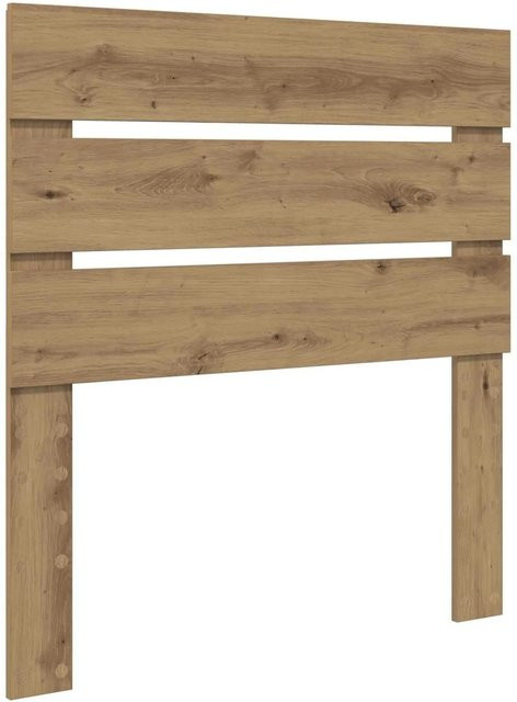 vidaXL Kopfteil Artisan-Eiche in Braun aus Holzwerkstoff, Breite: 100 cm, Höhe: 102 cm, Tiefe: 3 cm - Bild 1