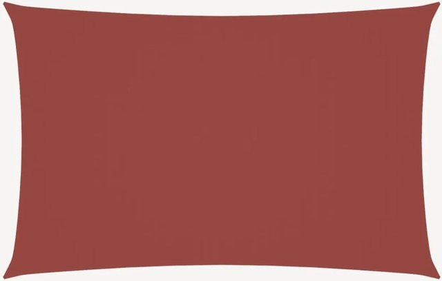 Furnicato Sonnensegel aus PU-beschichtetem Oxford-Gewebe, rechteckig, Terrakotta Rot, Breite: 25 m, Höhe: 5 m - Bild 1