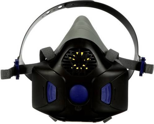 3M Atemschutz-Halbmaske HF-803SD ohne Filter, Farbe: Schwarz, Größe: L - Bild 1