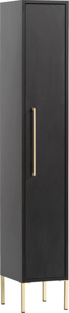 Midischrank Sarah von Möbelpartner in Schwarz, B/H/T: 25 x 154,7 x 30 cm - Bild 1