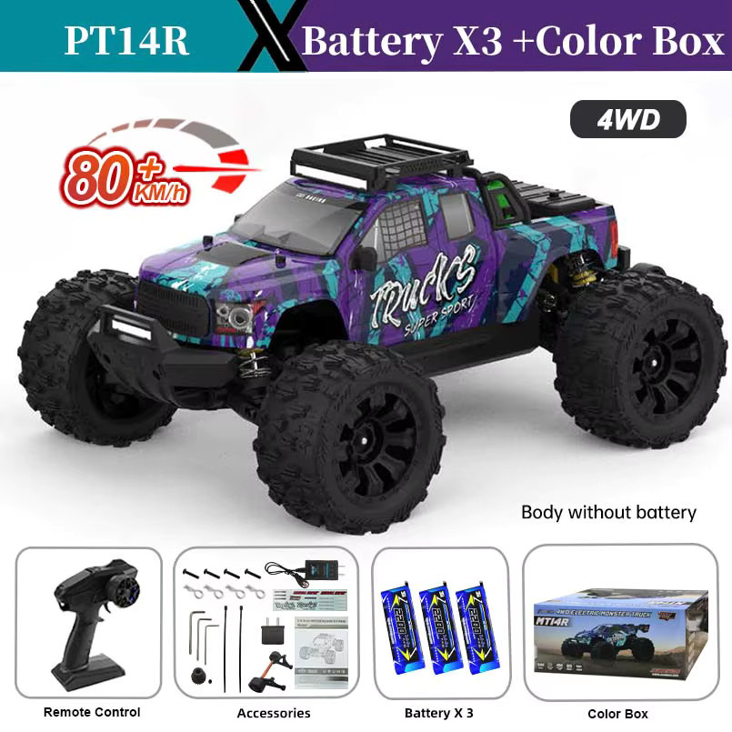 X-Verse RC Auto 4x4, Rennwagen, 1:14 Skala, ferngesteuert, ab 14 Jahren - Bild 3