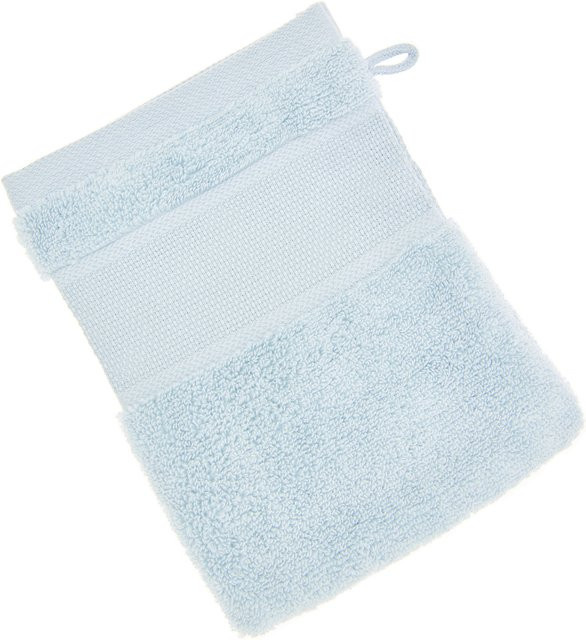 Rico Design Waschhandschuh aus Bio-Baumwolle in Hellblau, GOTS-zertifiziert und flauschig - Bild 1
