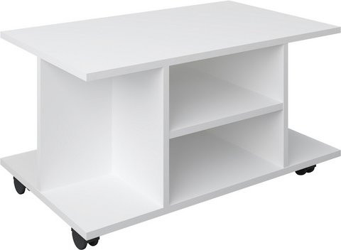 VCM Couchtisch Findula in Weiss, B/T/H: 80 x 40 x 40 cm - Bild 1