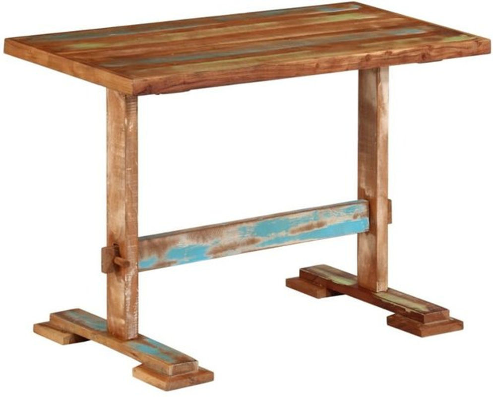 Esstisch aus Massivholz im Landhausstil von Vidaxl, Braun, B/T/H: 110 x 55 x 78 cm - Bild 1
