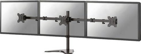 Neomounts FPMA-D550DD3BLACK 3fach Monitor-Tischhalterung für 13 bis 27 Zoll in Schwarz mit 75x75 mm VESA-Standard - Bild 1