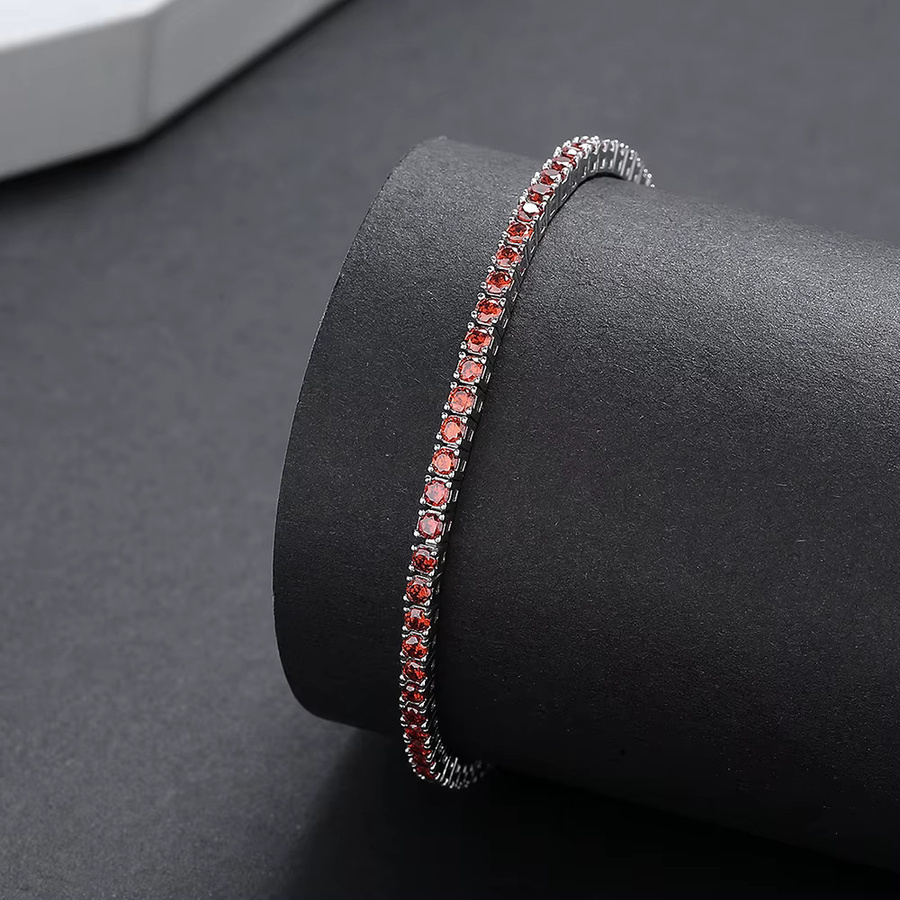 YLMyself Tennis-Armband, 925 Silber, Zirkonia, Damen - Bild 4