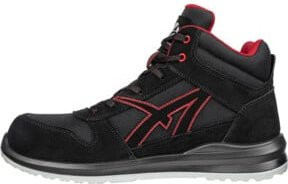 Albatros Sicherheitsstiefel CLIFTON MID S3 in Schwarz/Rot, Größe 41 - Bild 1