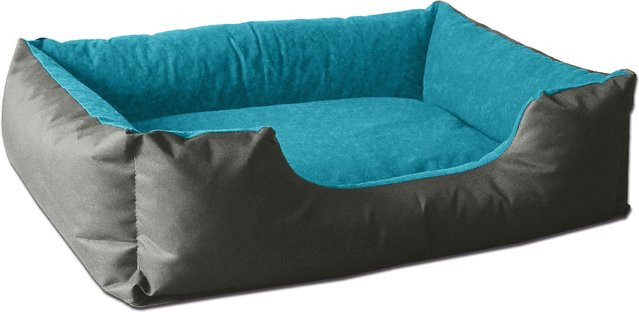 BedDog Hundebett LUPI Hundesofa in Türkis mit waschbarem Bezug aus Mikrofaser - Bild 1