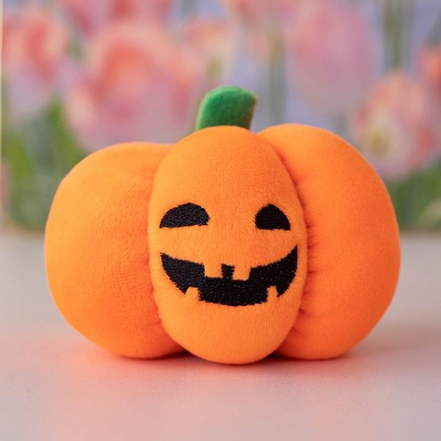 MIAOOWA Kürbis Plüsch Anhänger, Nachtleuchtend, orange, 1 Stück - Bild 1