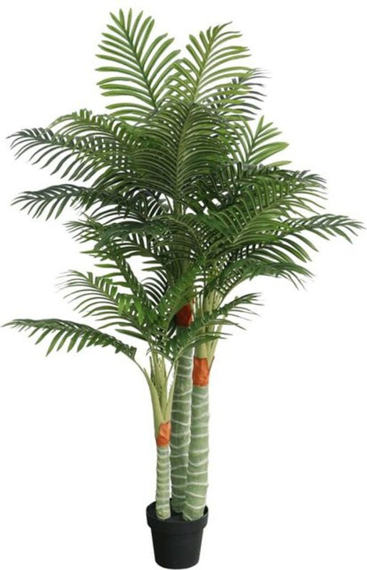 Künstliche Palme von vidaxl in Grün mit 3 Stämmen, Höhe: 180 cm - Bild 1