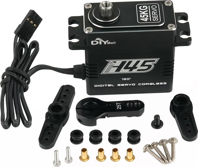 Stemedu Digital RC Servo, Metall, Schwarz - Bild 1