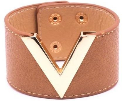 Yiran pet products Armband Leder, beige, Damen, 21cm - Bild 1