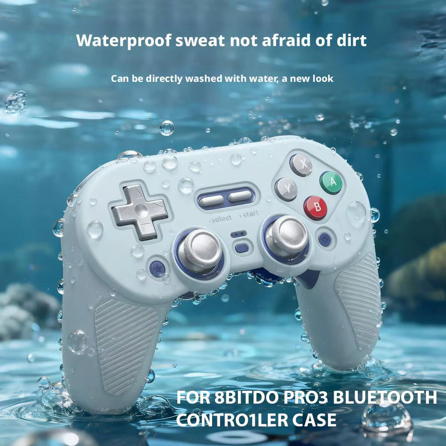 8BitDo Pro3 Bluetooth Wireless Game Controller Schutzhülle in Weiß, stoßfest und kratzfest - Bild 4