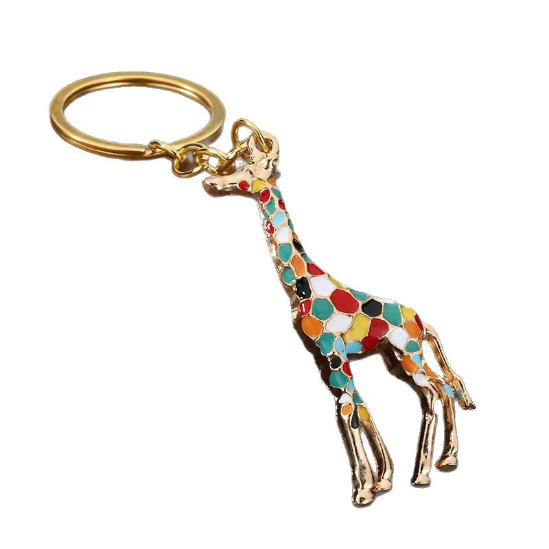 Noter Schlüsselanhänger Giraffe, Metall, Unisex, Gold, Silber - Bild 2