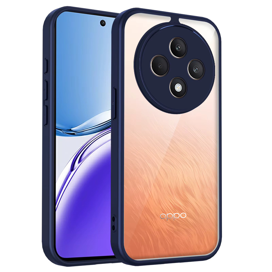 Stoßdämpfende Silikon-Schutzhülle für Oppo Reno 12F und Oppo Reno 12 FS, transparente matte Rückseite, Hartschalen-Cover - Bild 2